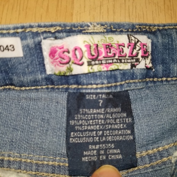 SQUEEZE Orginal Denim Girl's jeans Size 7 - Picture 2 of 5